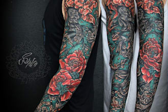 design professional tattoo and custom tattoo