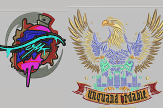 provide quality embroidery digitizing in 1 hour for a patch,hat, chest, or towel