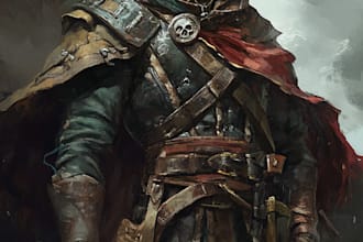 fantasy dnd character illustration