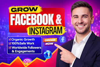 do organic facebook page promotion to attract real followers to grow page