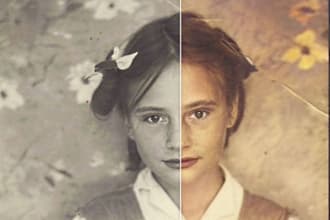 restore, enhance, and colorize old or damaged photos
