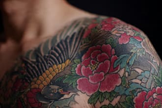 make a traditional japanese irezumi tattoo