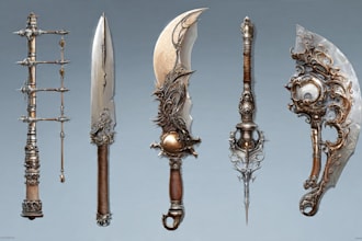 design unique weapons illustrations