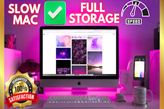 get clean up icloud storage, speed up slow apple laptop, macbook, mac computer