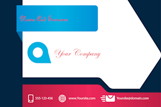 create modren business card