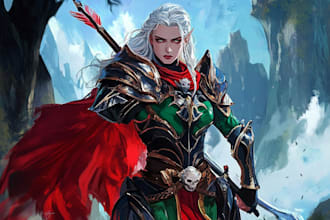 intricate dnd fantasy rpg character art inspired by your world