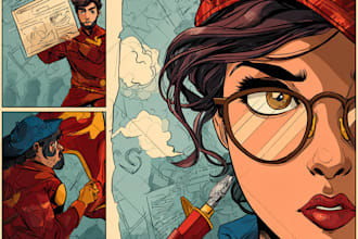 create comic book and custom illustration