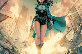 create ai comic book, illustrations any style