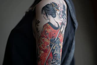 draw amazing japanese oriental tattoo