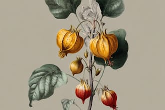 design custom botanical floral illustrations