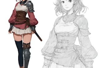 paint original character in anime and manga style