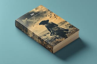 design illustrated book cover for fairytale fantasy romance