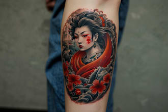 make a japanese style tattoo art