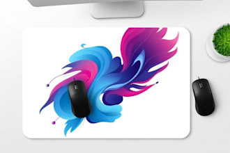 provide custom mouse pad design or desk mat design