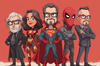 draw amazing superhero portraits and caricatures