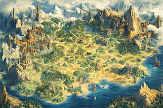draw a custom map for fantasy