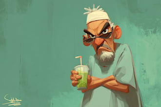 turn yourself into awesome cartoon illustrations