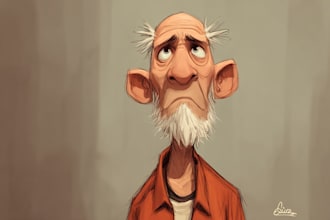 draw cute cartoon illustrations and cartoon characters