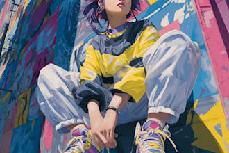 did beautiful anime character illustration