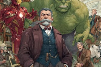 draw comic book illustration as a comic book illustrator