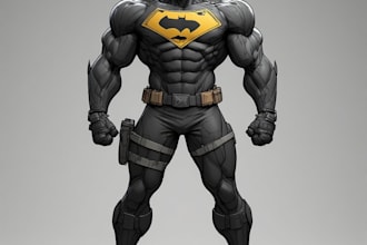 superhero character for comics