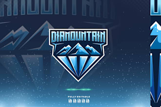 design creative mountain logo with satisfaction guaranteed