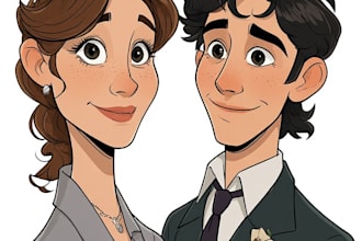 make couple portrait illustration