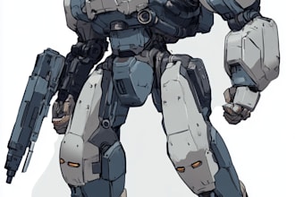 draw your mecha  armor character,