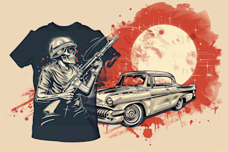 design illustration graphic for vintage retro t shirt