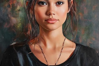 paint real oil painting on canvas
