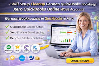 setup cleanup german quickbooks bookkeeping xero quickbooks online wave accounts