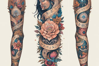 design professional creative tattoo design