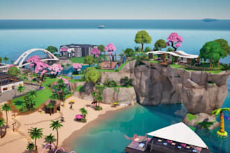 do low poly 3d model roblox map 3d game scene 3d environment design in blender