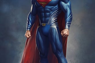 superhero character for comics