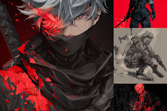 make a manga character design for you