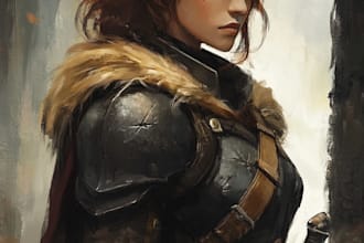 draw a fantasy character ilustration