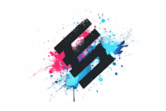 make a modern street art graffiti logo