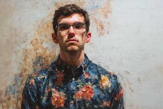 paint a realistic digital portrait