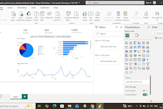 create power bi dashboards for expense and sales analysis