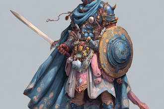 design custom fantasy characters, warriors, elves, and more