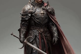 design original fantasy characters with full color