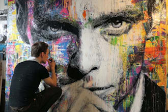 create graffiti pop art canvas designs and murals