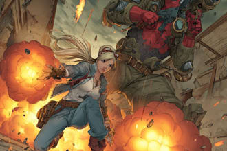 draw comic book illustration as a comic book illustrator