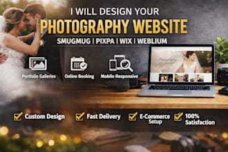 design smugmug weblium pixpa wix photography wedding portfolio booking website