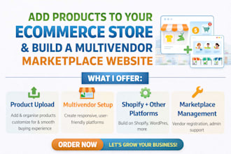 add products to your ecommerce store build a multivendor marketplace website