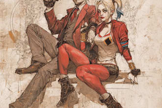 draw comic book illustration as a comic book illustrator