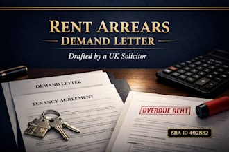 draft a UK landlord rent arrears demand letter as a UK solicitor