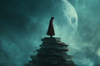 design fantasy book cover, paperback cover, or kindle cover