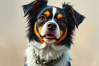 do a custom pet portrait, dog portrait, cat portrait