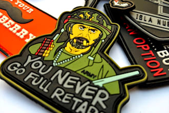 do custom soft pvc rubber patches designed and delivered worldwide